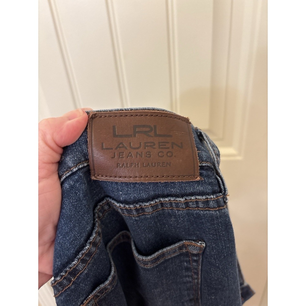 Lauren Ralph Lauren Petite Bootcut Jeans Women's 8P Medium Wash Stretch Denim - Picture 3 of 6